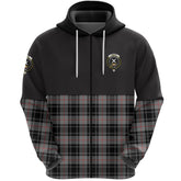 Moffat Modern Clan Half Of Tartan Zipper Hoodie